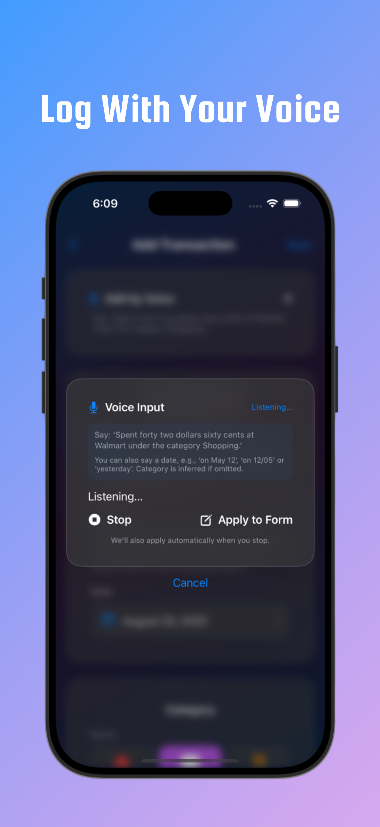 Voice input